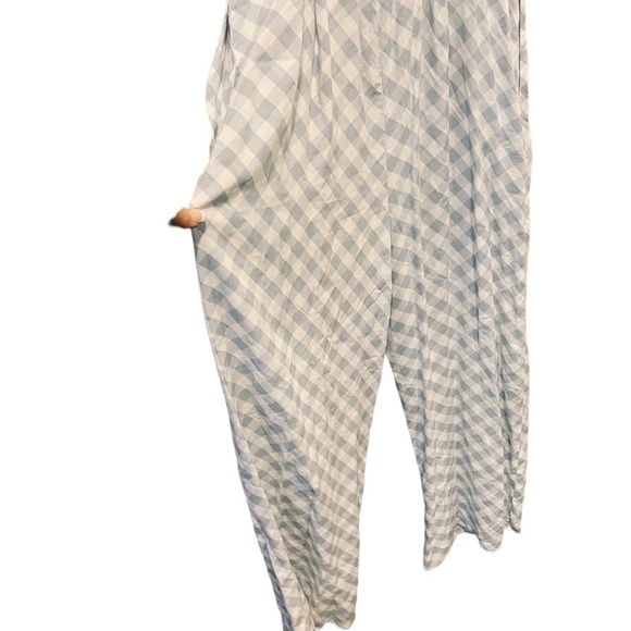 Urban Outfitters Blue Checkered Sleeveless Jumpsuit Women's Size Small - Picture 5 of 12